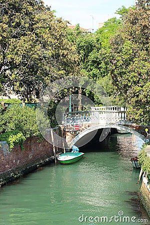 Venice Water Channel Editorial Stock Photo