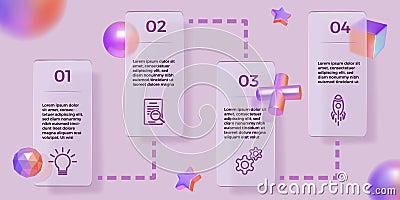 Venn diagram. Infographic design. Intersect circles. Chart overlap icons. Info graph with graphic editorial cross pie Vector Illustration