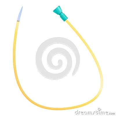 Venous catheter icon, cartoon style Vector Illustration