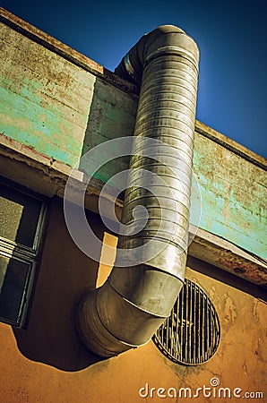 Ventilation Pipe Stock Photo
