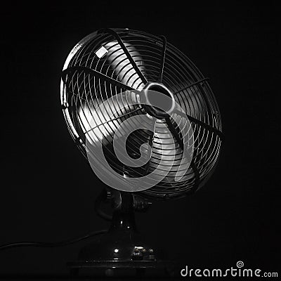 Ventilator or fan in action Stock Photo