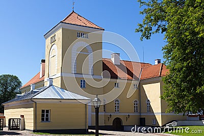 Ventspils Castle is located in Ventspils, Latvia Stock Photo