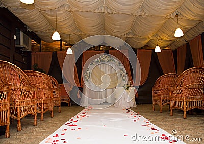 Venue for the wedding ceremony Stock Photo