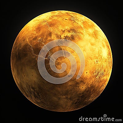 Venus planet from space Sphere planet in the solar system Stock Photo