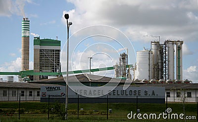 Veracel celulose factory in eunapolis Editorial Stock Photo