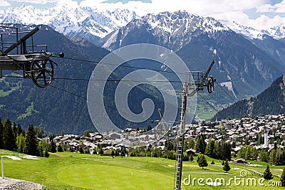 Verbier, Switzerland Stock Photo