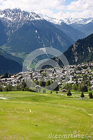 Verbier, Switzerland Stock Photo