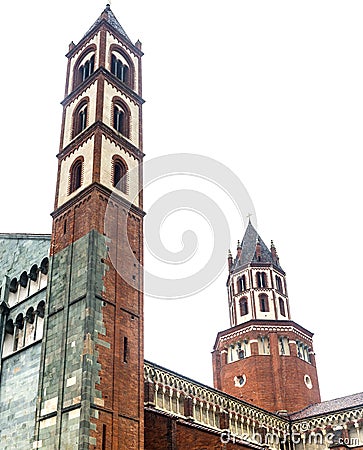 Vercelli, church of Sant'Andrea Stock Photo
