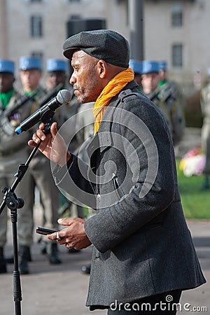 Verdun, France November 11, 2022. Commemoration of the victory and the armistice of the 1914-1918 war. Editorial Stock Photo