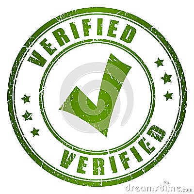 Verified vector stamp Vector Illustration