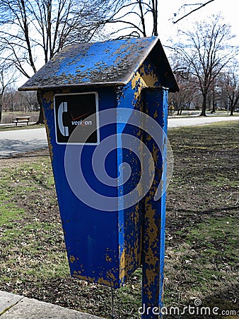 Verizon Public Phone Editorial Stock Photo