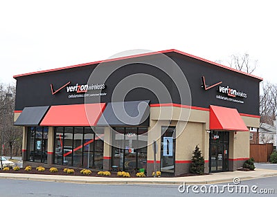 Verizon Wireless Store Editorial Stock Photo