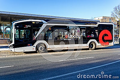 VHH MAN Lionâ€™s City 12E electric bus Editorial Stock Photo