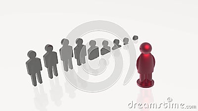 Vermelho e cinzento equipa - trabalhos de equipe ilustração royalty free Vermelho e cinzento equipa - trabalhos de equipe ilustração royalty free