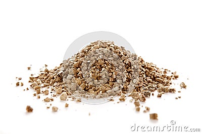 Vermiculite is a versatile hydrous phyllosilicate mineral Stock Photo