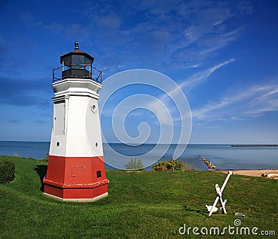 The Vermilion Light Stock Photo