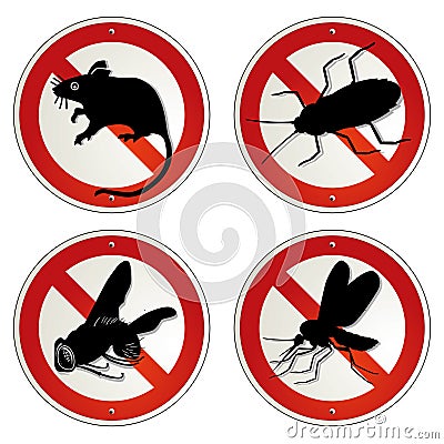 Vermin bugs Vector Illustration