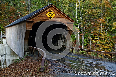 Vermont Covered Bridge Stock Photo