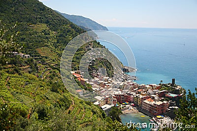 Vernazza in italy Stock Photo