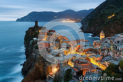 Vernazza village in Cinque Terre, Italy Stock Photo