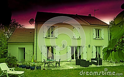 Verneuil sur Seine; France - may 4 2020 : city center Editorial Stock Photo