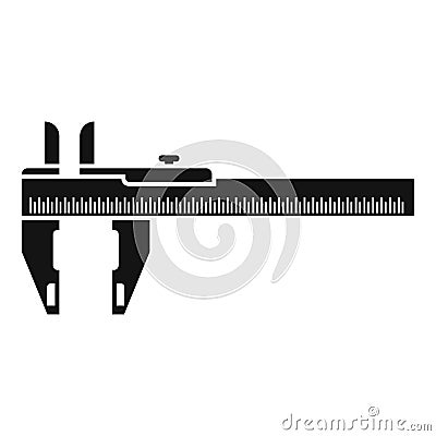 Vernier caliper icon simple vector. Dial calliper Vector Illustration