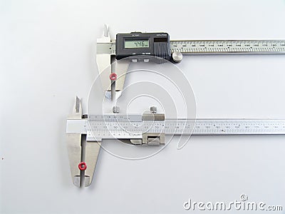 Vernier calipers Stock Photo