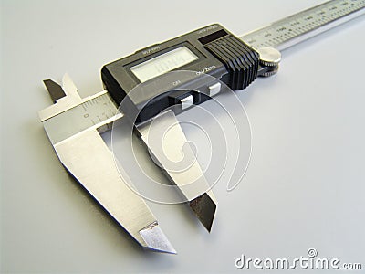 Vernier measuring tool Stock Photo