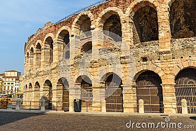 Verona Arena, Roman amphitheatre in Piazza Bra. Verona. Italy Stock Photo