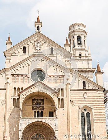 Verona Cathedral Stock Photo