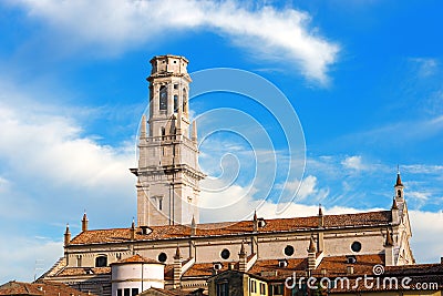 Verona Cathedral - Veneto Italy Stock Photo