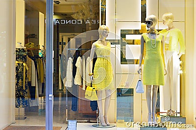 VERONA, ITALY - MAY, 2017: Italian women`s clothing store Editorial Stock Photo