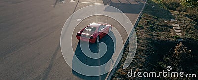 Verona, Italy - October 2022 Ferrari 348 GTB two-seater berlinetta Editorial Stock Photo