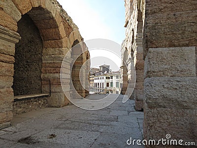 Verona, Roman arena Stock Photo