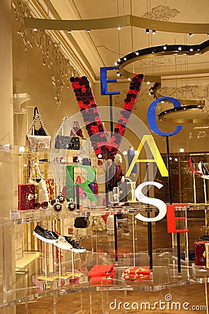 Versace boutique Editorial Stock Photo