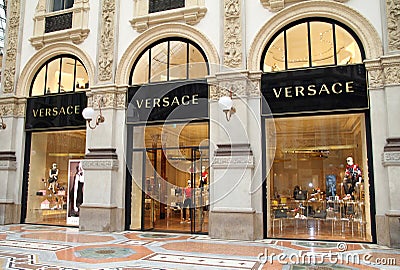 Versace Store Editorial Stock Photo