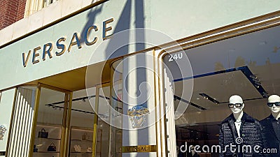 Versace Store at Rodeo Drive Beverly Hills - LOS ANGELES, UNITED STATES - NOVEMBER 5, 2023 Editorial Stock Photo
