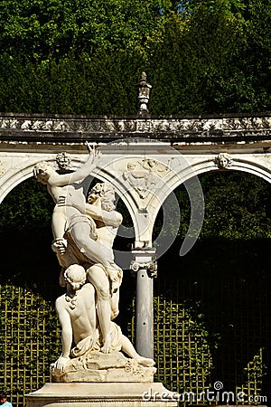 Versailles; France - august 19 2022 : castle park Editorial Stock Photo