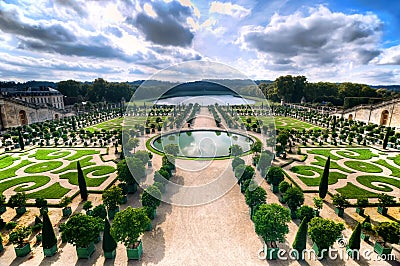 Versailles Gardens Stock Photo