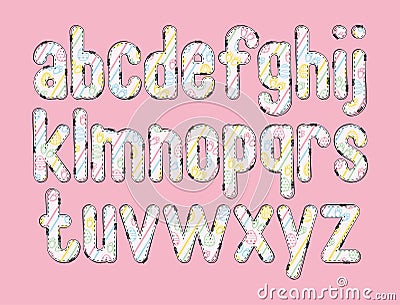 Versatile Collection of Harmony Alphabet Letters for Various Uses Vector Illustration