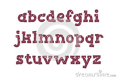 Versatile Collection of Sweet Serenade Alphabet Letters for Various Uses Vector Illustration