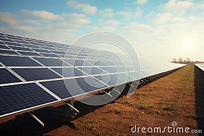 Versatile Solar panels. Generate Ai Stock Photo