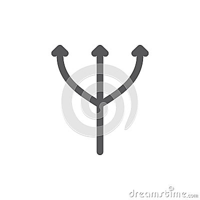 Versatile, usb and flexibility line icon. Vector Illustration