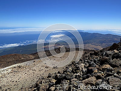 Summit of El Teide, Tenerife, Canary Islands Stock Photo