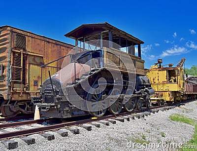 Vintage Baltimore & Ohio Camelback Locomotive Editorial Stock Photo