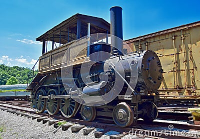 19th Century Baltimore & Ohio `Camelback` Locomotive Editorial Stock Photo