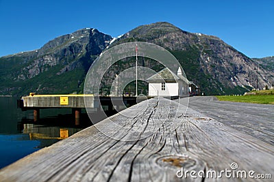 Fjord in Eidfjord Stock Photo