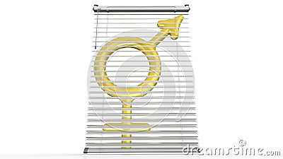Verstecktes Symbol des Geschlechts lizenzfreie abbildung Verstecktes Symbol des Geschlechts lizenzfreie abbildung
