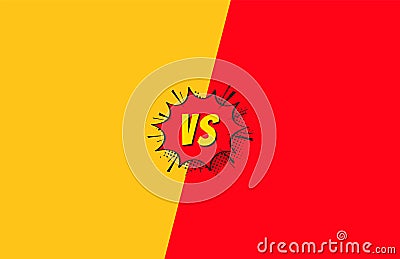 Versus background, VS letters. Concept of battle, fight, comparison and conflict. Versus background template Vector Illustration