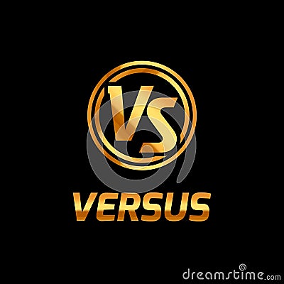 Versus battle logo background game. VS concept vector fight icon versus contest competition Vector Illustration